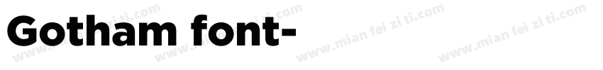 Gotham font字体转换